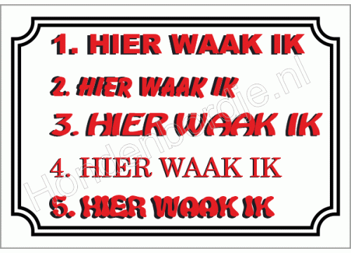 Bord met eigen foto, tekst of ontwerp.