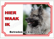 Grote keeshond wolfsgrijs