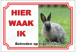 Donker grijs konijn