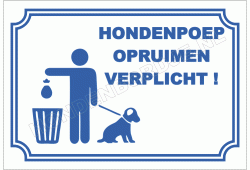 Hondenpoep opruimen verplicht