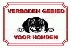 Verboden gebied voor honden