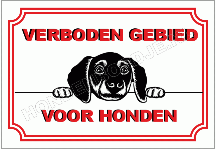 Verboden gebied voor honden