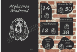 Naambord Afghaanse Windhond