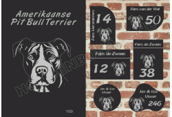 Naambord Ameri. PitBull Terrier