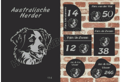 Naambord Australische Herder