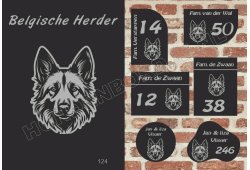Naambord Belgische Herder