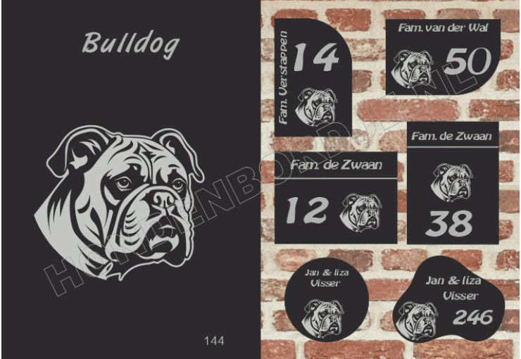Naambord Bulldog Naambord Bulldog