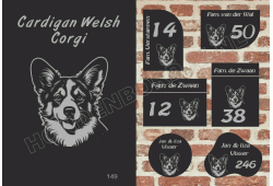 Naambord Cardigan Welsh Corgi