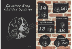 Naambord Cavalier King Charles