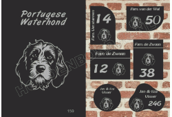 Naambord Portugese Waterhond