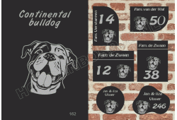 Naambord Continental bulldog