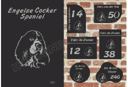 Naambord Engelse Cocker Spaniel