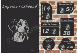 Naambord Engelse Foxhound