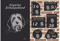Naambord Engelse Schaapshond