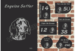 Naambord Engelse Setter