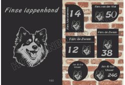 Naambord Finse lappenhond