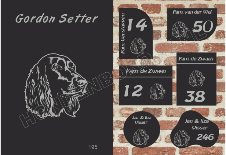Naambord Gordon Setter