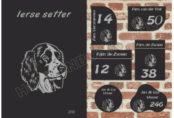 Naambord Ierse setter