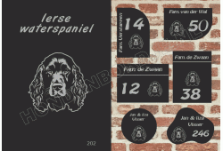 Naambord Ierse waterspaniel