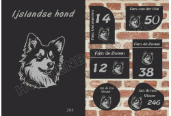 Naambord IJslandse hond
