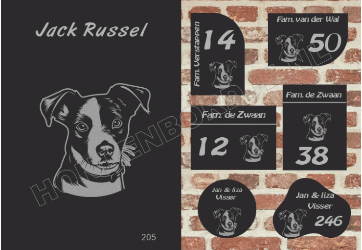 Naambord Jack Russel Naambord Jack Russel