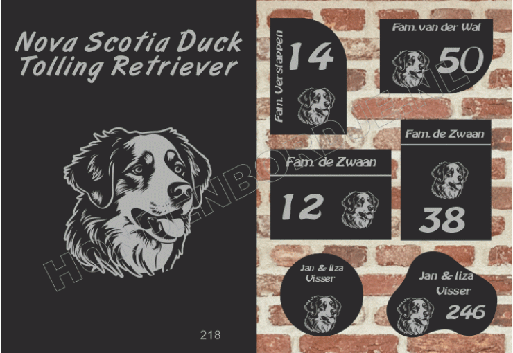 Naambord Nova Scotia Duck Toll.
