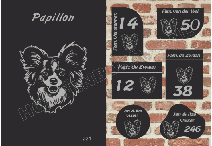 Naambord Papillon Naambord Papillon