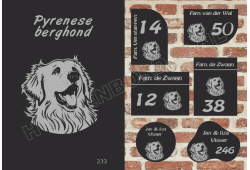 Naambord Pyrenese berghond