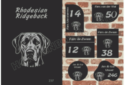 Naambord Rhodesian Ridgeback