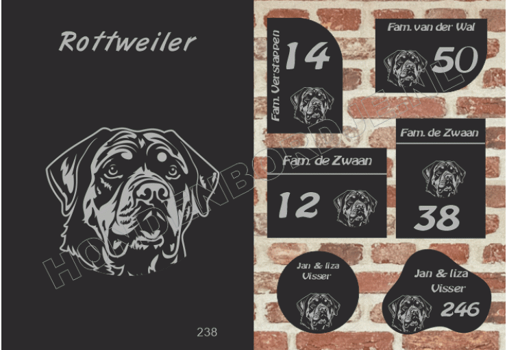 Naambord Rottweiler Naambord Rottweiler