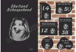 Naambord Shetland Schaapshond