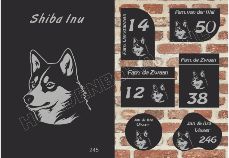 Naambord Shiba Inu
