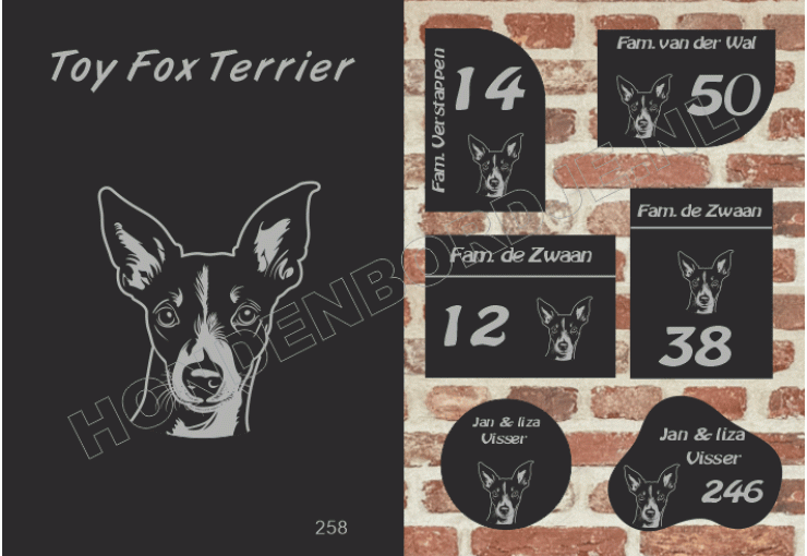 Naambord Toy Fox Terrier Naambord Toy Fox Terrier