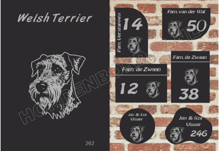Naambord Welsh Terrier