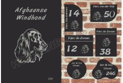 Naambord Afghaanse Windhond