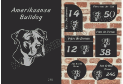 Naambord Amerikaanse Bulldog