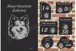 Naambord Amerikaanse Eskimo