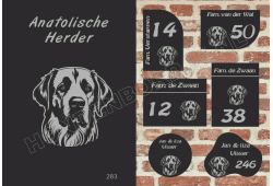 Naambord Anatolische Herder