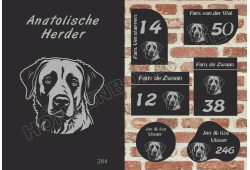 Naambord Anatolische Herder