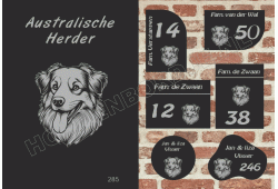 Naambord Australische Herder