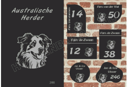 Naambord Australische Herder