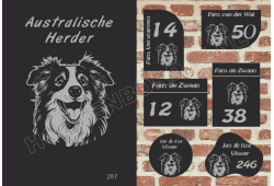 Naambord Australische Herder