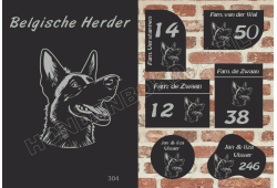 Naambord Belgische Herder
