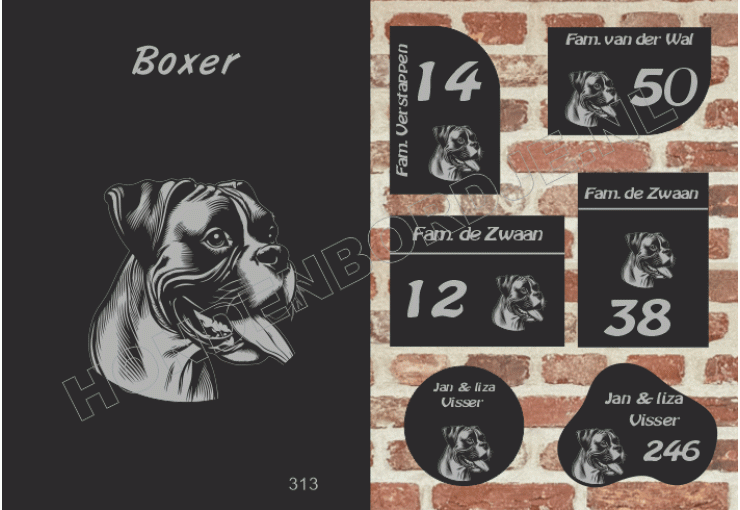 Naambord Boxer Naambord Boxer