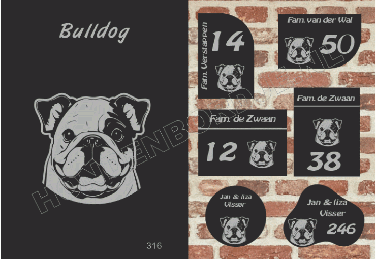 Naambord Bulldog