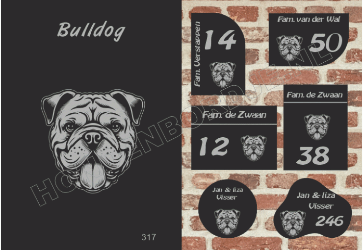 Naambord Bulldog Naambord Bulldog