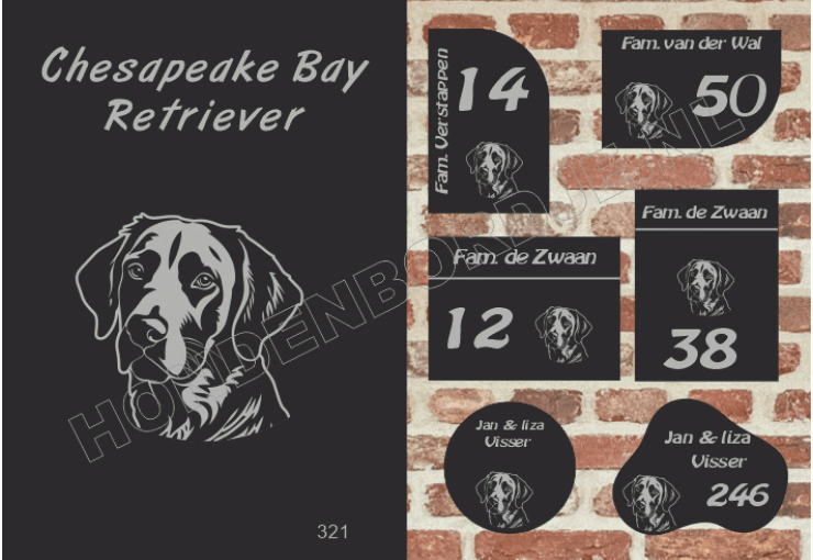Naambord Chesapeake Bay Retriev. Naambord Chesapeake Bay Retriev.