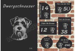 Naambord Dwergschnauzer