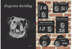 Naambord Engelse bulldog