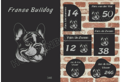 Naambord Franse Bulldog